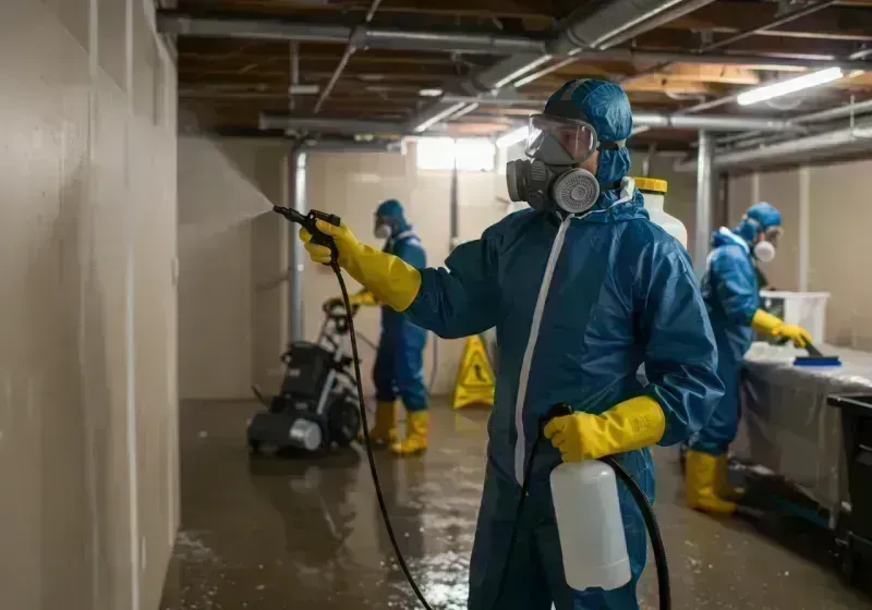 Basement Sanitization and Antimicrobial Treatment process in Marshfield, MO